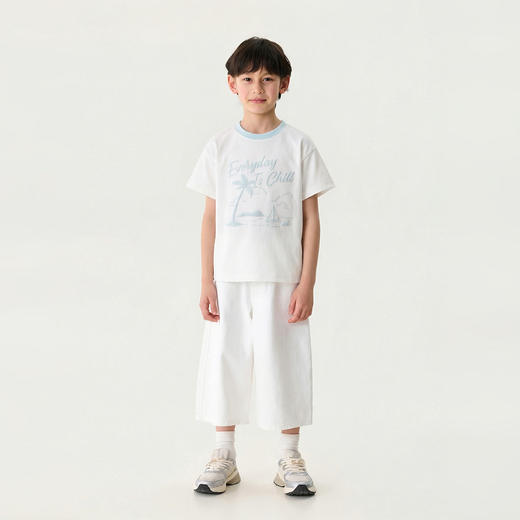 马克珍妮海滨度假男童凉感透气T2026年夏装新款560398 商品图3