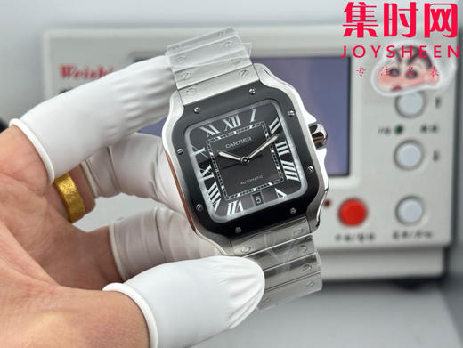 GF卡地亚山度士系列 山度士大号 钢带款 间黑方形男士腕表 绝对是绕不开的经典 表径39.8mm 商品图1