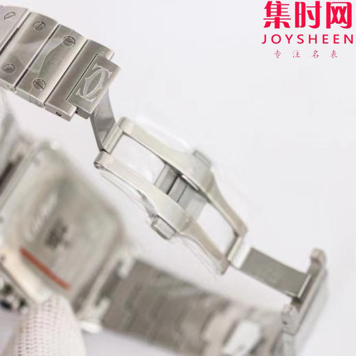 GF卡地亚山度士系列 山度士大号 钢带款 间蓝方形男士腕表 绝对是绕不开的经典 表径39.8mm 商品图8