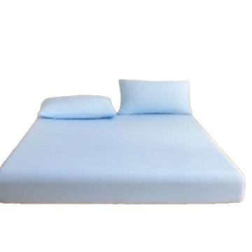 【透气不闷汗！丝滑亲肤】夏季自然凉感床笠丝滑单层床垫保护罩夏天冰丝床笠纯色防尘罩。xa 商品图4