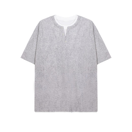 【新品上新】HX 夏季假两件圆领短袖T恤微宽松S102622690101 商品图0