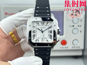 GF卡地亚山度士系列 山度士大号 雪山白面 方形男士腕表 绝对是绕不开的经典 表径39.8mm