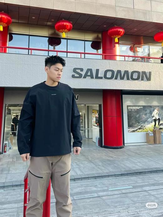 F0331144机能风圆领防风弹力户外休闲百搭显瘦卫衣上衣 商品图10