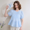 甜美俏皮减龄泡泡短袖圆领衬衫女春娃娃款宽松衬衣LXD50313 商品缩略图2