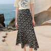 三彩2026夏季新款碎花半身裙高腰开叉雪纺A字裙浪漫长裙清新M 商品缩略图2