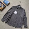 F0331131左胸袋logo徽标韩系慵懒风薄款格子宽松休闲外套长袖衬衫 商品缩略图0