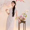 【暮山紫烟】三彩2026夏季新款新中式连衣裙提花长裙开叉C 商品缩略图2