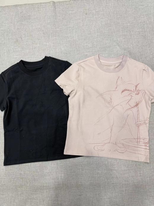 F033171春夏季新款时尚百搭印花圆领水溶汤钻工艺短袖T恤 商品图0