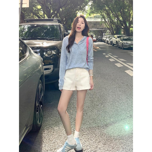 <曾小咸推荐>4.1现货秒杀 ！微信超特价！韩系薄款连帽罩衫 日常169.99 立减90 秒杀79.99！！ 商品图3