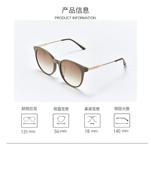 7883901107869 卡尔文克雷恩Calvin Klein CK圆框ins街拍潮搭女士高清墨镜太阳镜CK18711SA 商品图4