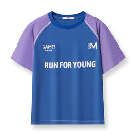 【MQD】童装男大童夏季新品儿童运动撞色设计圆领休闲百搭短袖T恤