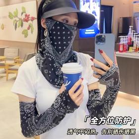 新款升级防晒面罩女全脸夏天防紫外线挂耳面纱骑行冰丝遮脸罩
