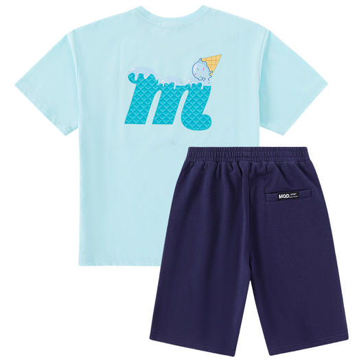 【MQD】男单夏季舒适休闲T恤套装 商品图3