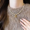 雀说 金色木马珍珠项链复古轻奢高级配饰XL7229 商品缩略图1