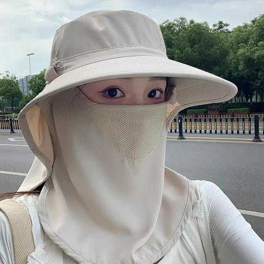 全方位防晒帽透气遮脸面罩护颈一体太阳帽防紫外线户外遮阳帽女夏 商品图0