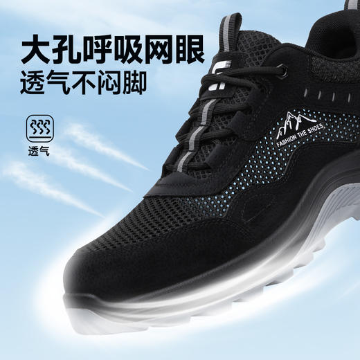 新款防静电无包头无中底实心双密度聚氨酯PU防静电款 商品图2