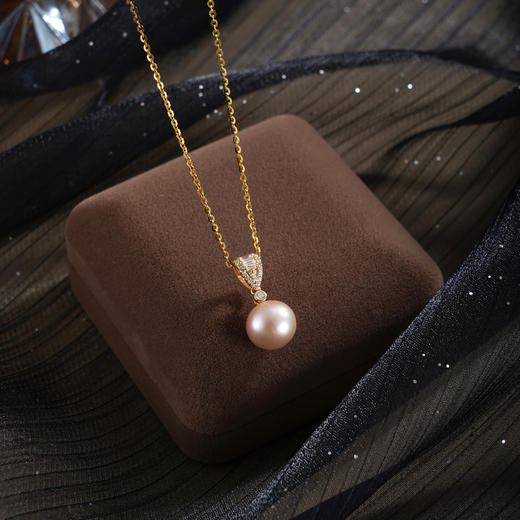 子佩集【珍守此刻】银S925珍珠惜王妃套链项链【P2816】双色V字2602 商品图3