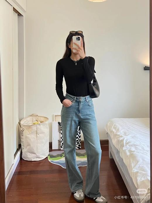 F033114夏季新款户外运动女士休闲上班速干长袖防晒衣宽松圆领T恤 商品图12