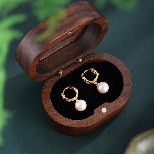 子佩集【璀璨情缘】银S925珍珠惜王妃耳环【YE0625】扣环圆圈镀金2602 商品图1