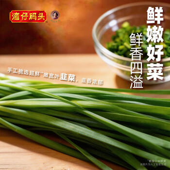 湾仔码头韭菜猪肉水饺720g36只早餐食品速食半成品面点速冻饺子 商品图6