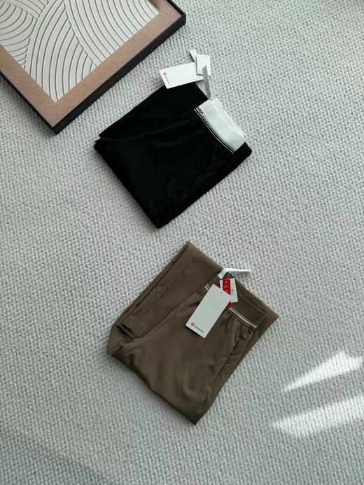 F033115夏季新款尼龙混纺触感丝滑自带垂坠感抗皱速干中腰阔腿直筒裤长裤 商品图1