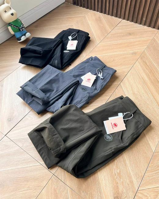 F0331116透气户外轻薄休闲小直筒立体剪裁软壳冲锋裤 商品图3