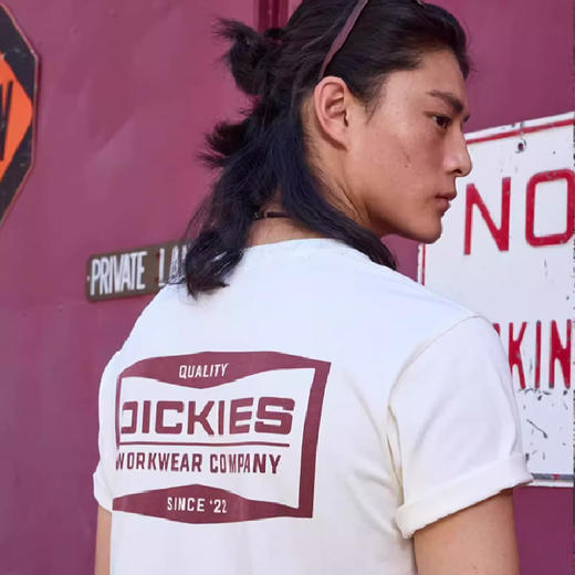 Dickies短袖t恤男美式复古简约字母印花圆领打底衫上衣男装 DK0A881U 商品图3