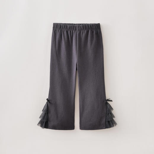 马克珍妮甜美网纱女童纯棉微喇裤2026年夏装新款560992 商品图2