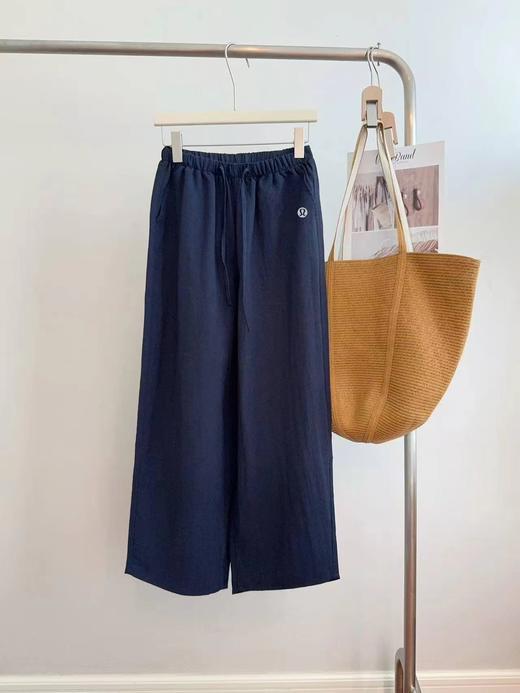 F033159春夏季新款透气舒适休闲百搭九分天丝亚麻梭织裤长裤 商品图13