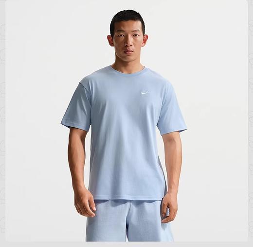 【店庆提前购】【8.8折】7楼NIKE耐克短袖男夏季新款宽松透气刺绣棉质圆领运动T恤FV0376-407吊牌价259折后价228 商品图0