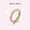 ShiningHouse[培育] 18k金钻石戒指排钻戒指2克拉钻人工真钻人造钻石K金戒指设计感简约钻石戒指悦己送礼臻选【此商品不支持7天无理由退货退款】预计3日发货 商品缩略图0