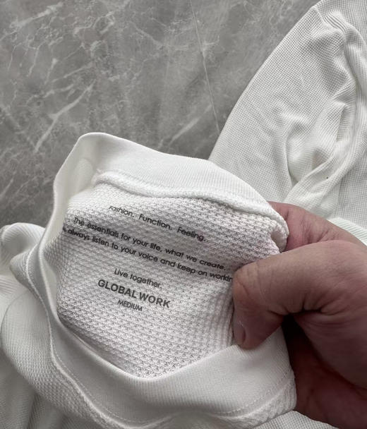 全新正品日单Global work26年新款男士速干弹力打底华夫格长袖T恤
尺码M L XL 商品图1