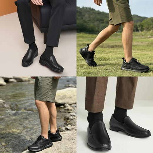 331-3 圆正限量 巨好穿 SC 26新款 商务休闲男鞋 一脚蹬男鞋 户外免系带男鞋 商品图0