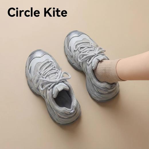 F0331149复古机能少女感融合透气网面厚底增高老爹鞋 商品图4