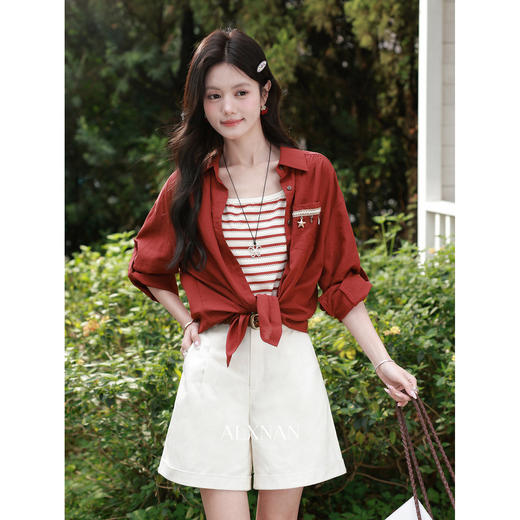 鹿向南【0331/20:00新品前1小时7折限量100件】条纹背心吊带 商品图2