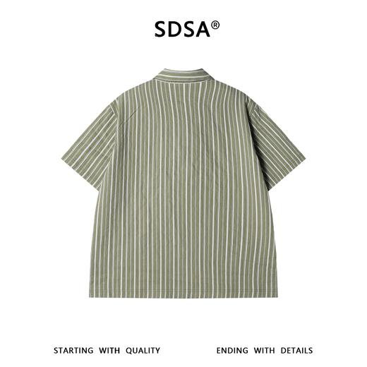 SDSA男装2026新款高贵轻奢简约撞色斜纹半拉链翻领短袖T恤百搭潮 商品图4