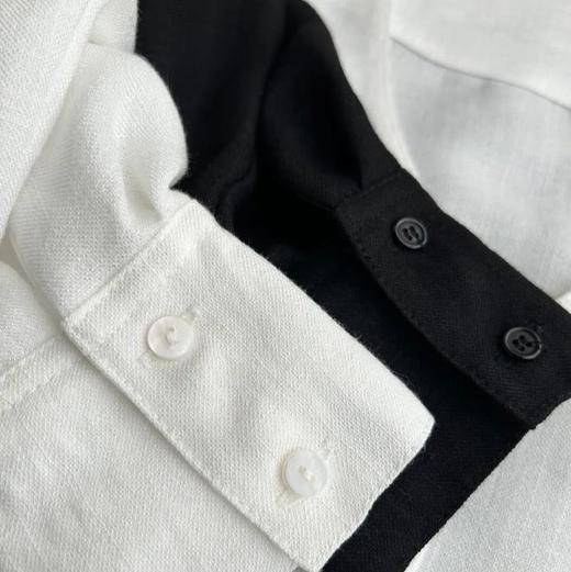 法式刺绣仿苎麻 V领上衣  重工精致刺绣  舒适优雅 商品图4