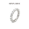 ShiningHouse[培育] 18k金钻石戒指排钻戒指2克拉钻人工真钻人造钻石K金戒指设计感简约钻石戒指悦己送礼臻选【此商品不支持7天无理由退货退款】预计3日发货 商品缩略图4