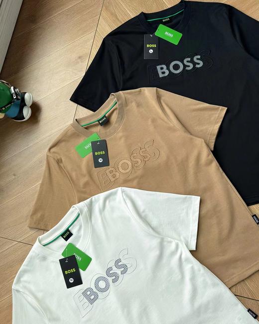 F0331118夏季新品日常三色立体刺绣字母LOGO短袖T恤 商品图8