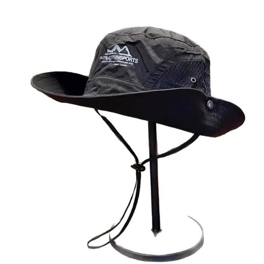 山系遮阳帽子男女徒步登山露营渔夫帽户外钓鱼防紫外线西部防晒帽 商品图4