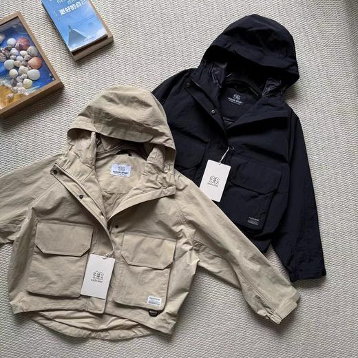 F0331121户外休闲衣女士露营短款宽松夹克运动外套 商品图4