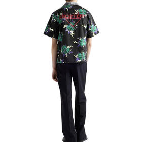 普拉达 26ss科学怪人印花图案双面衬衫 男女同款（DY）