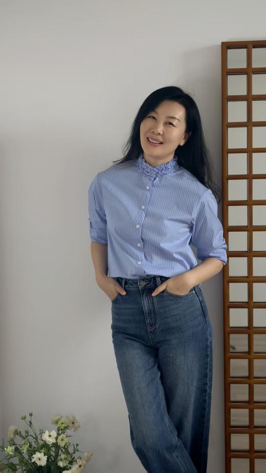 专属链接【2件立减20元！】2026春季松弛感新款衬衫 AVANN 棉&雪纺长袖衬衫衬衣 商品图0