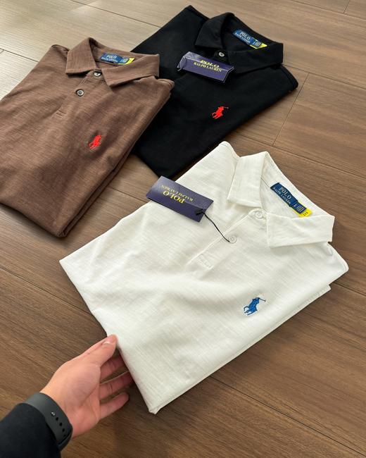 点此购买 拉夫劳伦夏季男士经典款弹力短袖Polo衫 md 343889 商品图5