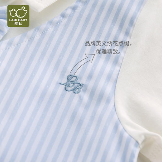 拉比童衣夏时光假两件短袖全开连体衣j6LZBC103505 商品图3
