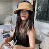 草编防晒帽女夏季度假出游空顶草帽大帽檐防紫外线遮阳太阳帽子潮 商品缩略图3