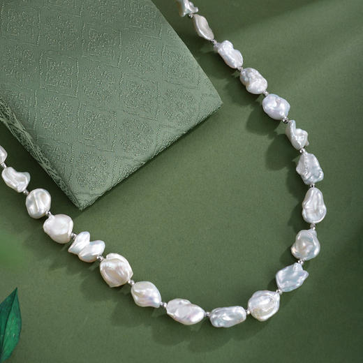 子佩集【心海涟漪】银S925珍珠惜王妃项链【QJXL002】巴洛克2602 商品图1