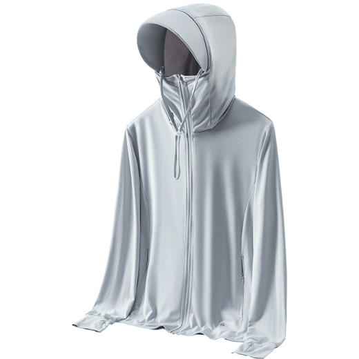 某蕉户外冰丝防晒衣女夏季防紫外线防晒服透气帽檐可拆卸防晒外套 商品图4