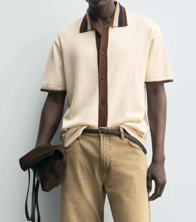 【gqwm-406】男子新款翻领短袖针织衫！！