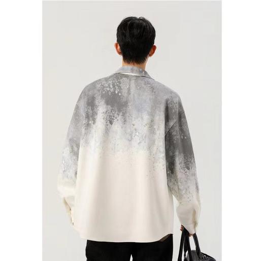 F033197春季新款情侣款简约休闲百搭运动长袖衬衫夹克外套 商品图7